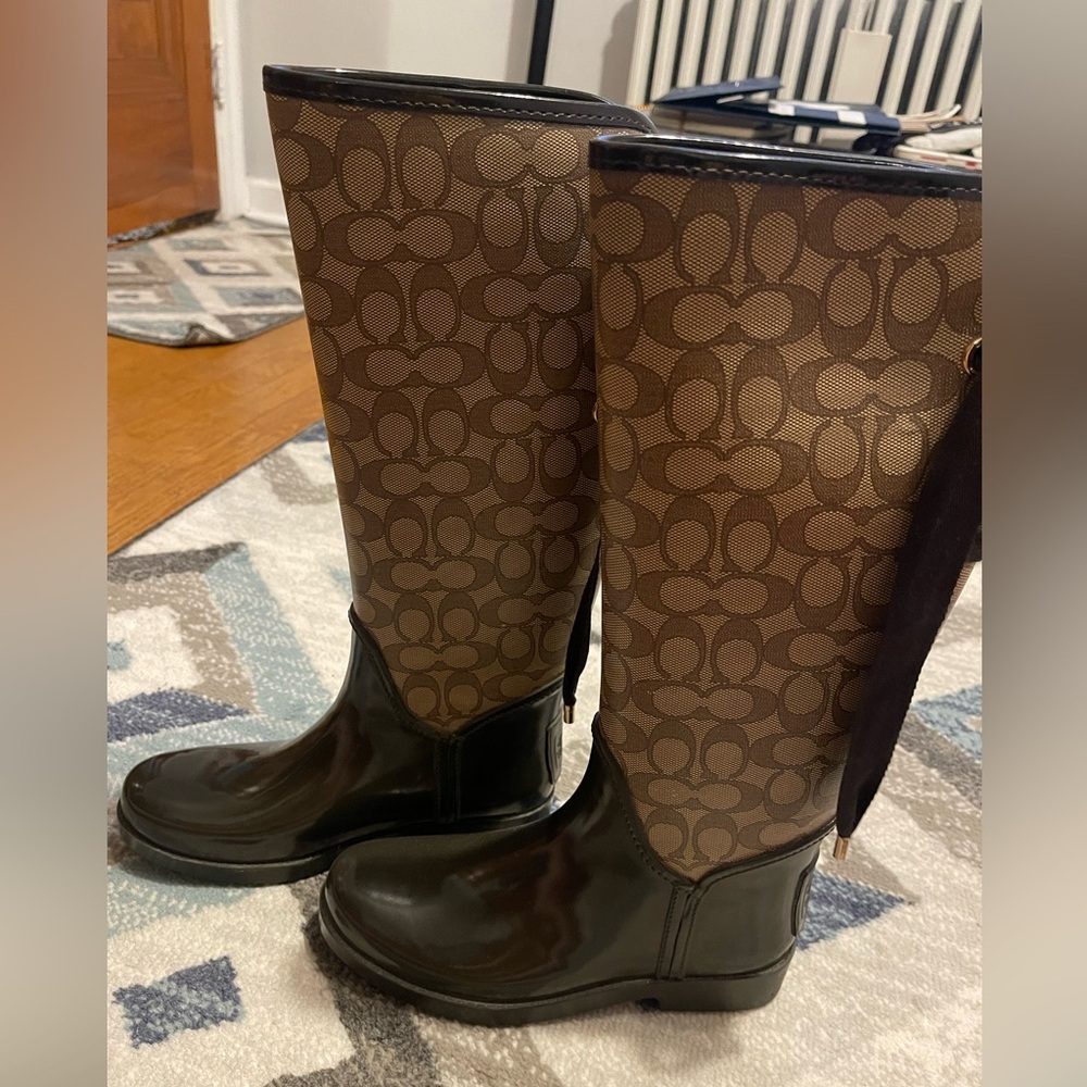 COACH RAIN BOOTS